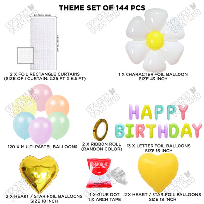Daisy Flower Foil Letter Arch Theme Collection