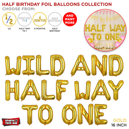 Half Birthday Gold Foil Letter Collection