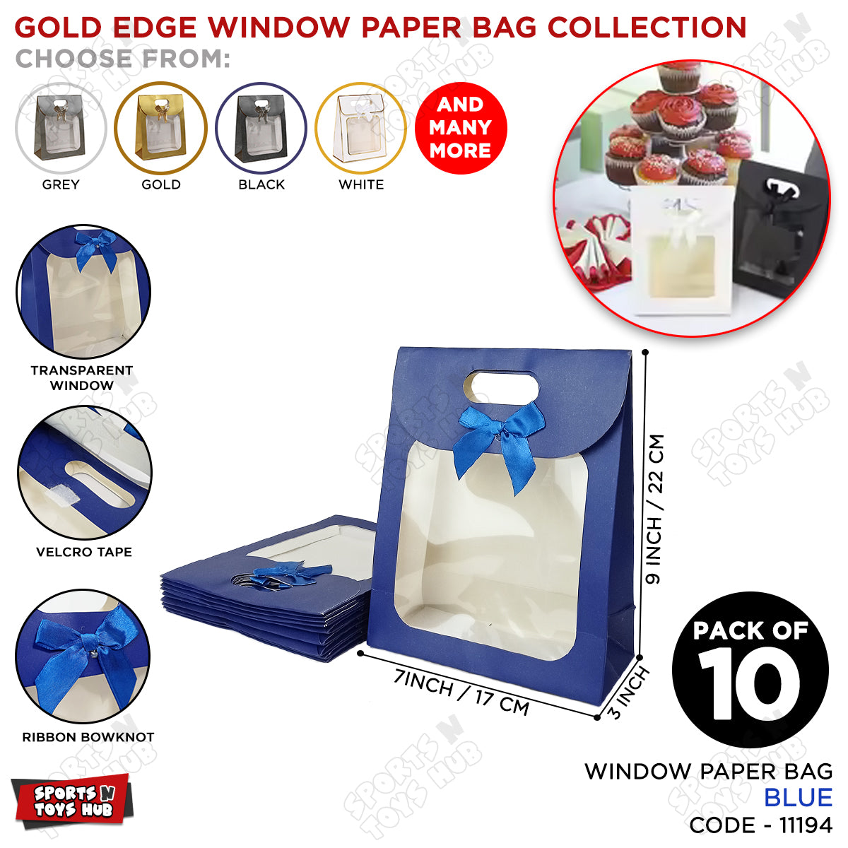 Window Paper Box with Transparent Window & Handle – Gift Packaging