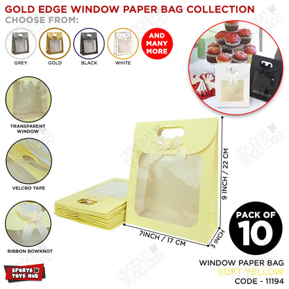 Window Paper Box with Transparent Window & Handle – Gift Packaging