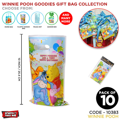Winnie The P00h Goodies Gift Bags - 10 Pcs