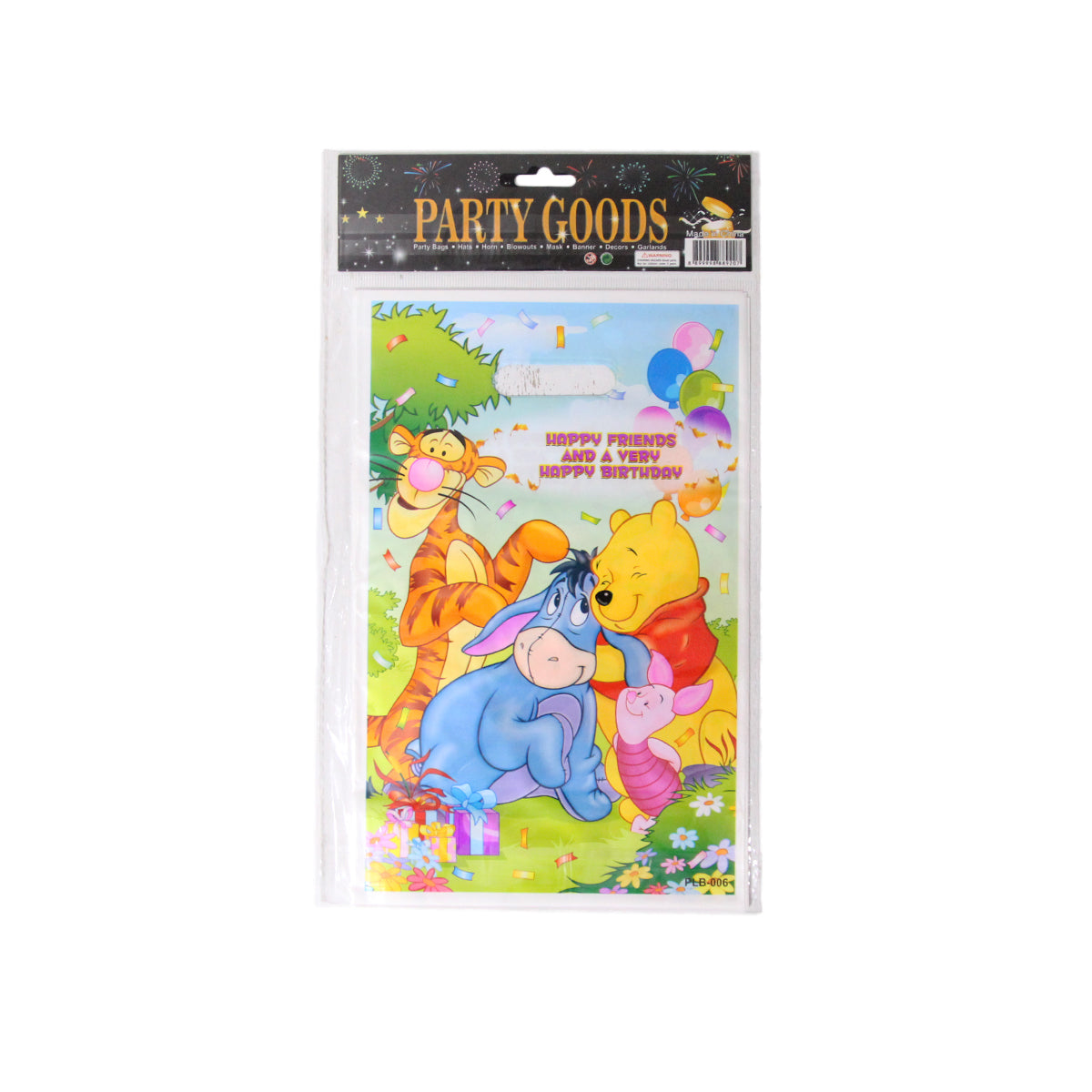 Winnie The P00h Goodies Gift Bags - 10 Pcs