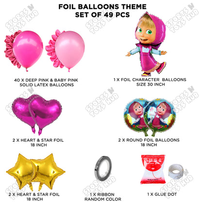 M@sha and The Bear Foil Balloon Theme Collection