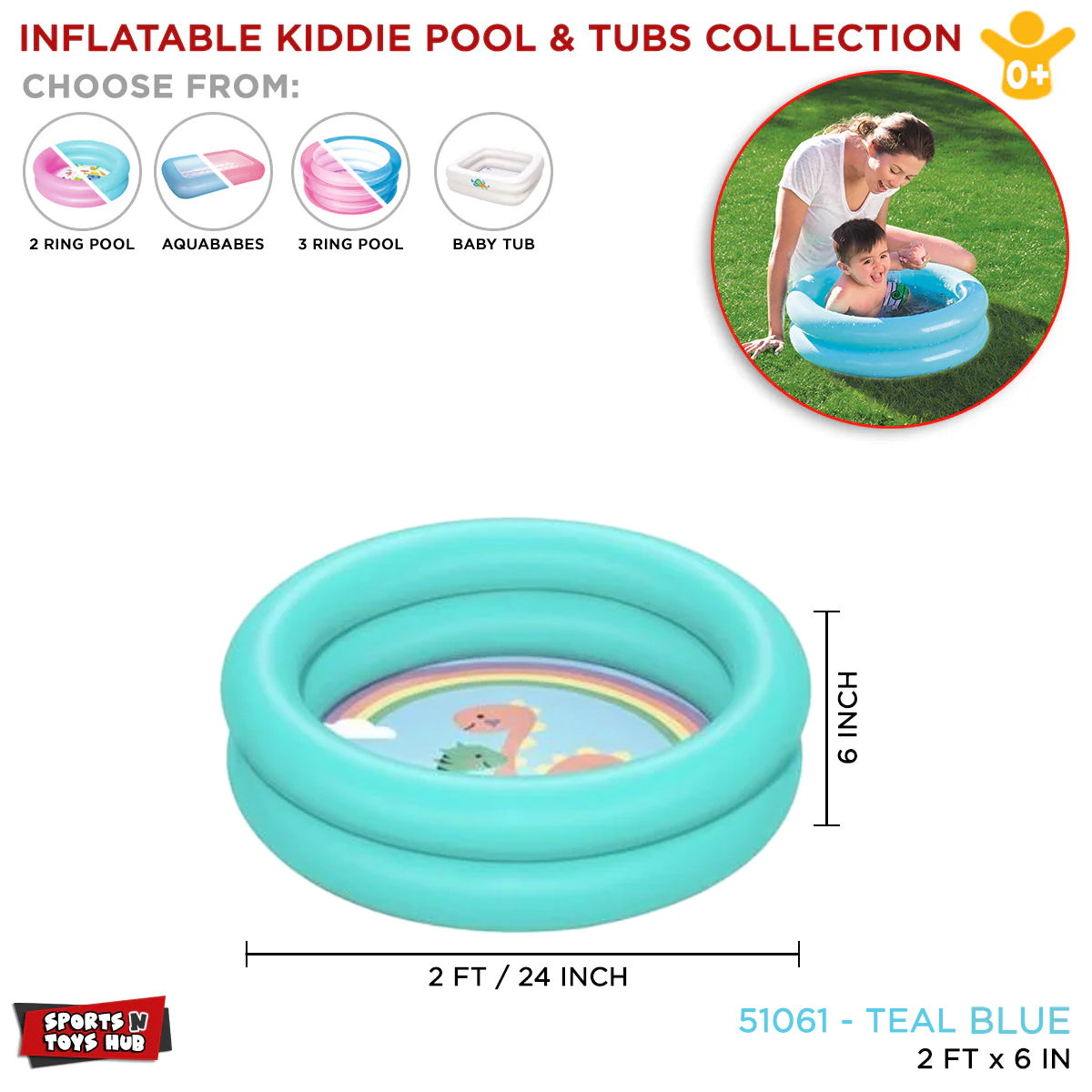 Inflatable Kiddie Swimming Pool - 51061