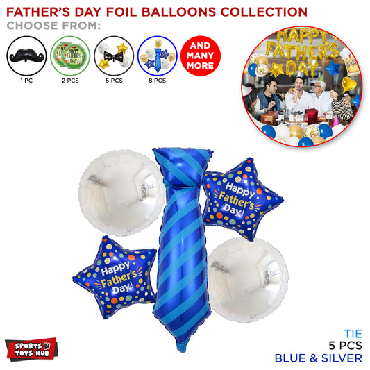 Happy Fathers Day Foil Balloon With Tie Set