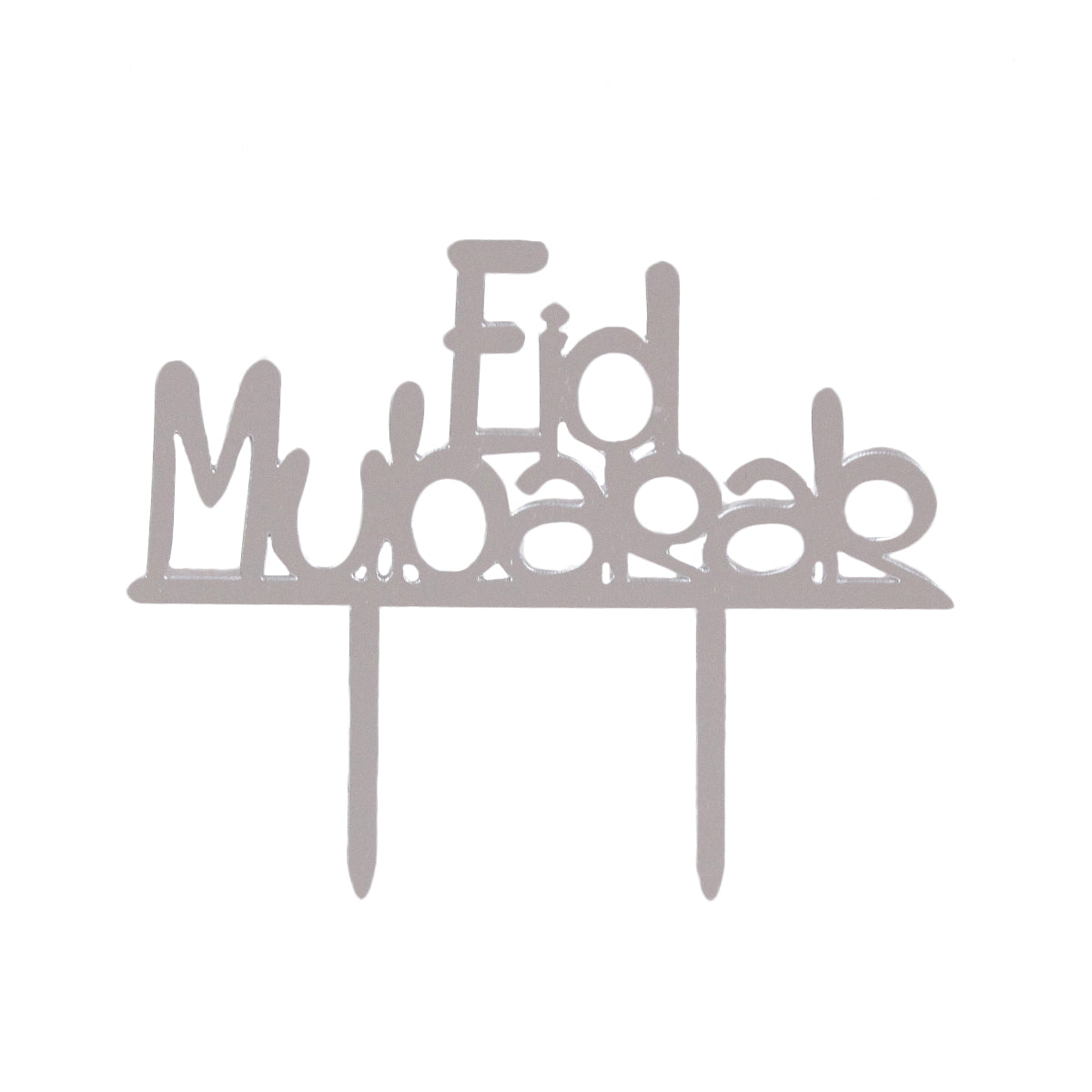 Eid Mubarak Imported Acrylic Cake Topper