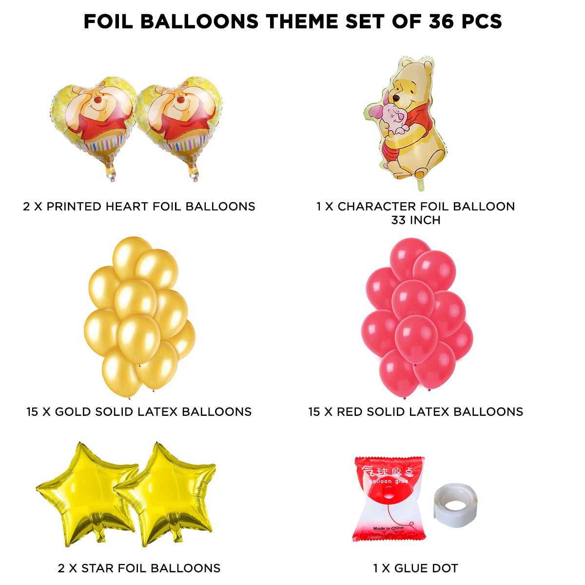Win-nie The P_o_o_h Foil Balloon Theme Collection