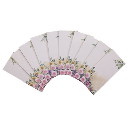 Corner Leave & Flower Pattern Money Envelope