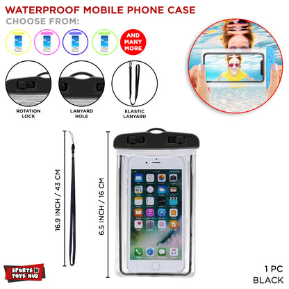Underwater Waterproof Mobile Pouch – Touchscreen Dry Bag for Phones with Neck Strap