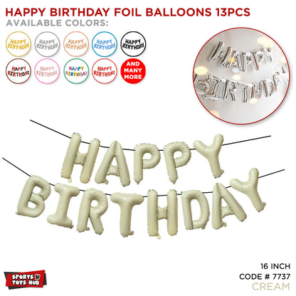 Happy Birthday Foil Banner Balloons