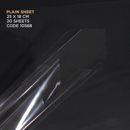 Clear Transparent OPP Cellophane Sheets - Pack of 20