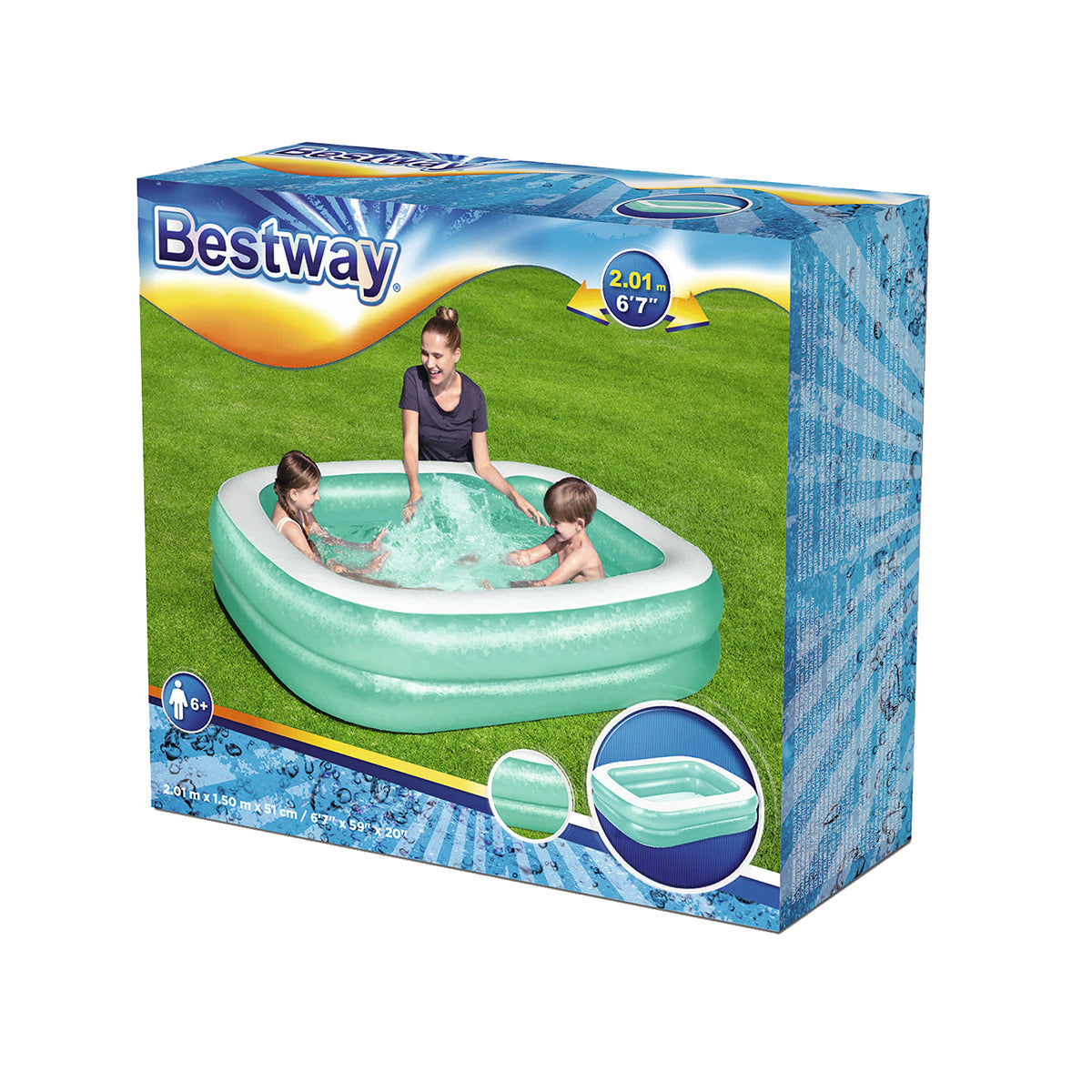 Inflatable Oval Rectangle Pool - 54005