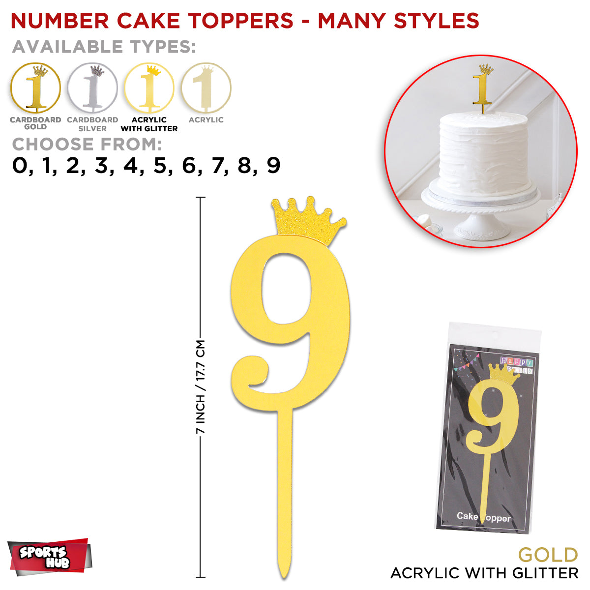 Numbers Cake Toppers Collection