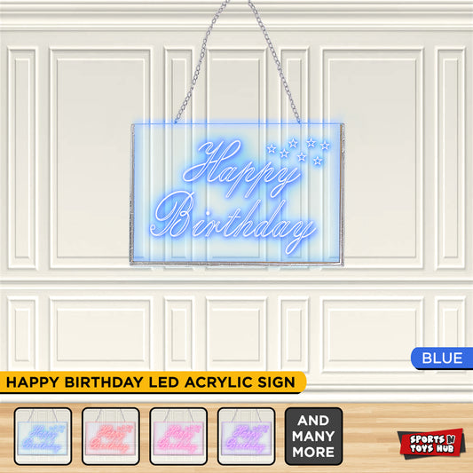 Happy Birthday LED Acrylic Neon Sign For Party Decoration