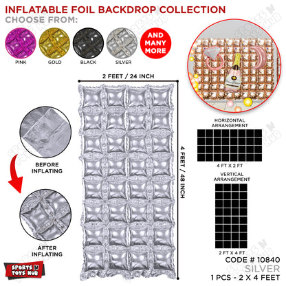 2 x 4 Feet Inflatable Foil Backdrop Balloon Collection
