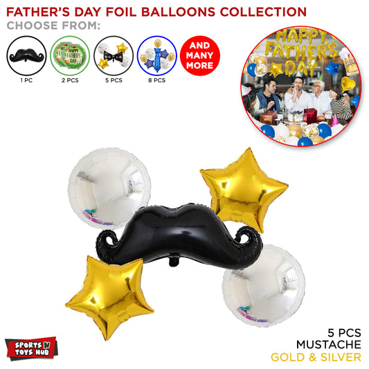 Moustache Foil Balloon Set