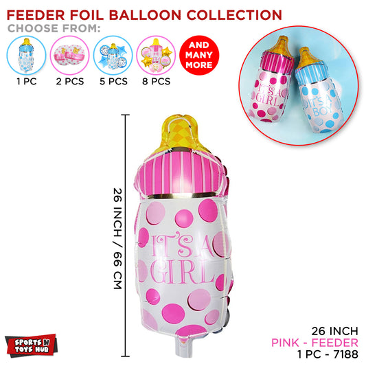 Its A Girl Feeder Foil Balloon