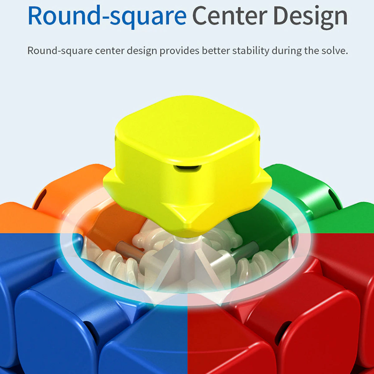 Moyu RS3M 3x3 Rubik's Magnetic Core Speed Cube Sticker-less Shade Magic Built-in Magnet Cube Puzzle Toy