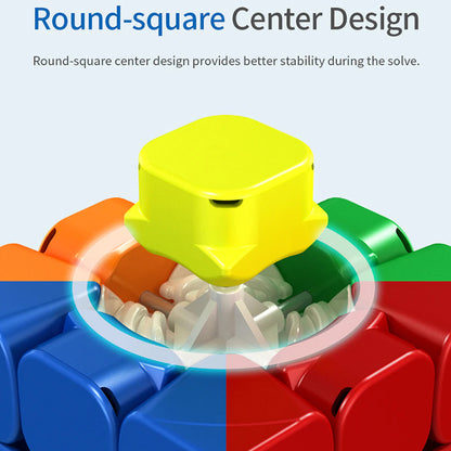Moyu RS3M 3x3 Rubik's Magnetic Core Speed Cube Sticker-less Shade Magic Built-in Magnet Cube Puzzle Toy