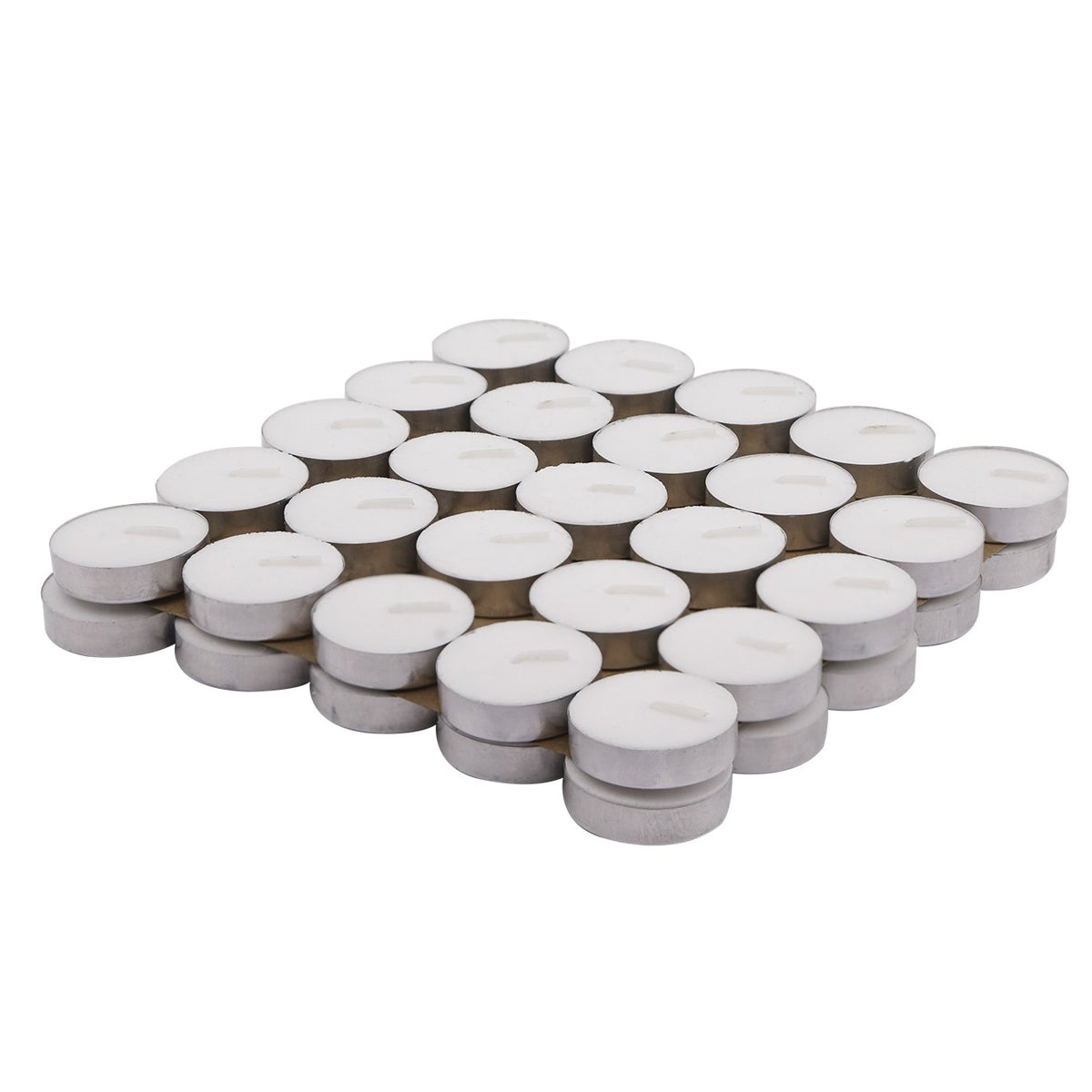 Non Scented Floating Tea Light Wax Candles - Pack of 50
