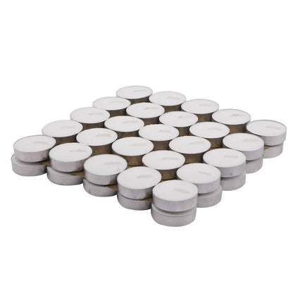 Non Scented Floating Tea Light Wax Candles - Pack of 50