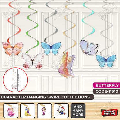 Butterfly Characters Swirls