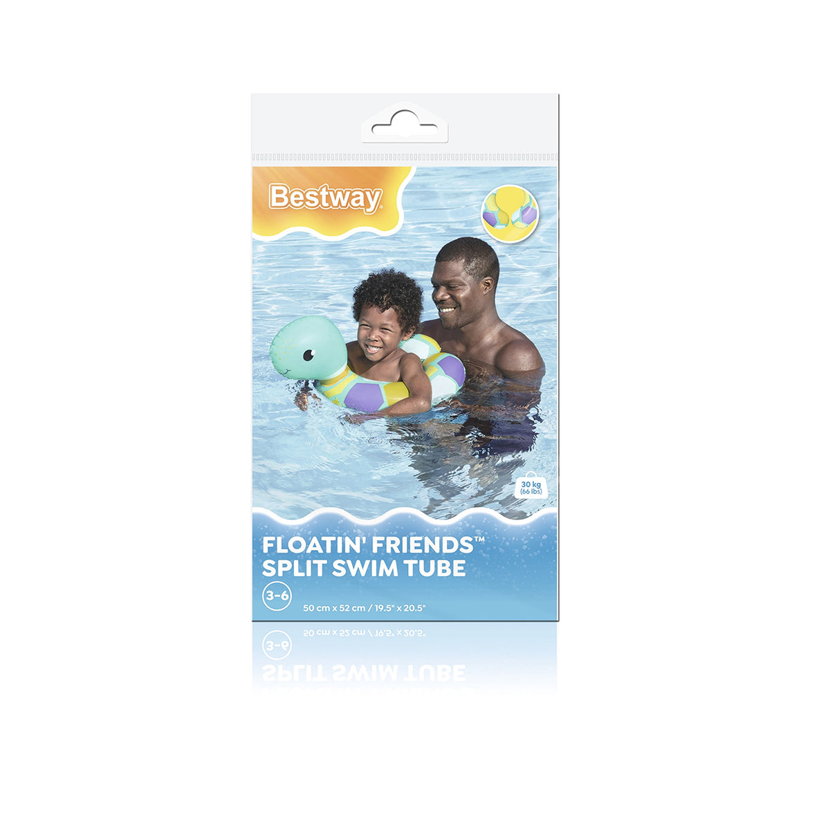 Bestway Cartoon Character Turtle Shape Swimming Ring Tube