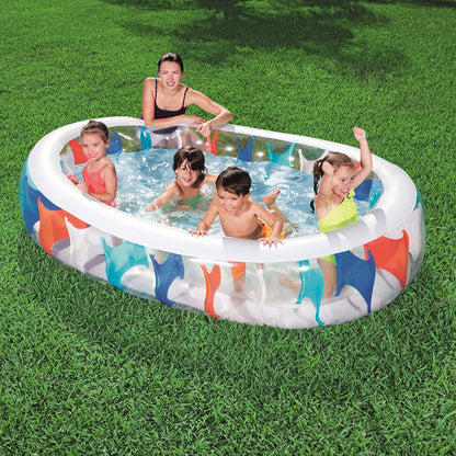 Bestway 7.5 x 5 FT Inflatable Oval Rectangle Pool - 54066