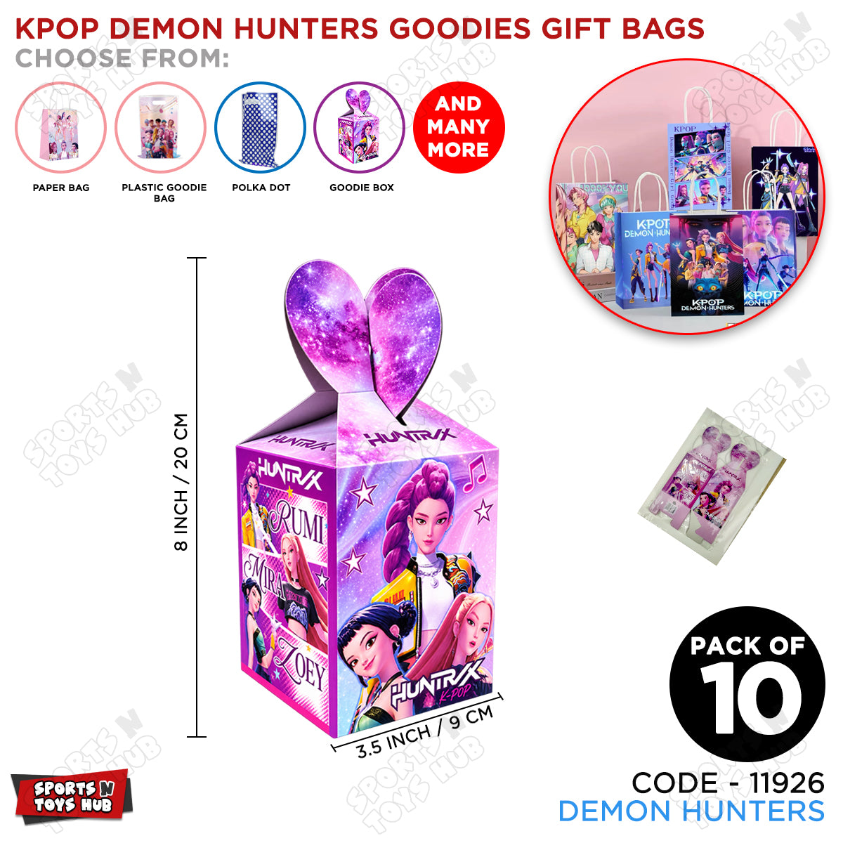 Cartoon Characters Kpop Demon Hunter Goodies Box - 10 Pcs