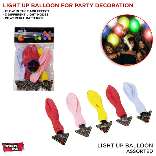 Light Up Balloons LED Balloons Flashing, - 5 pcs