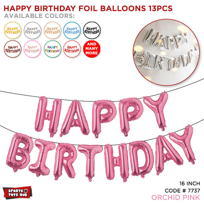 Happy Birthday Foil Banner Balloons