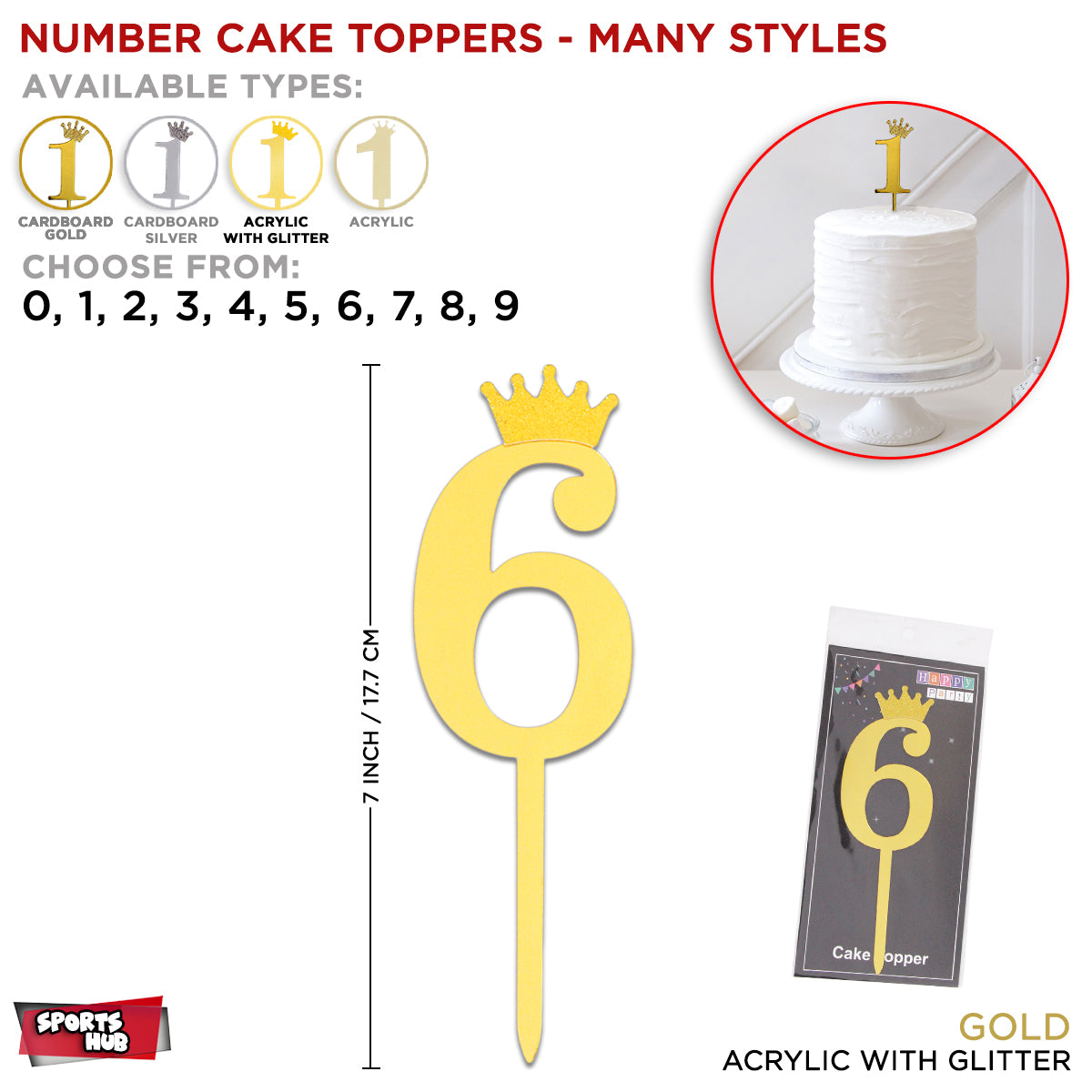 Numbers Cake Toppers Collection