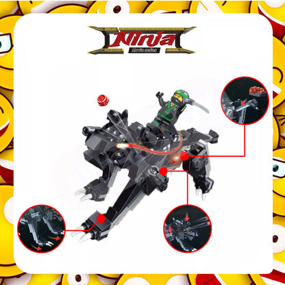 Mane Rock Wolf Light Brick Building Blocks - 20025