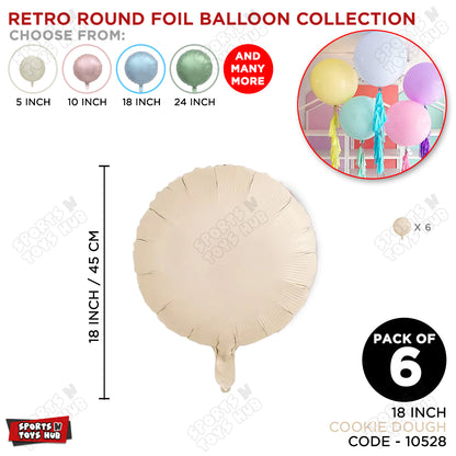 18 Inch - Retro Cookie Dough Round Foil Balloon