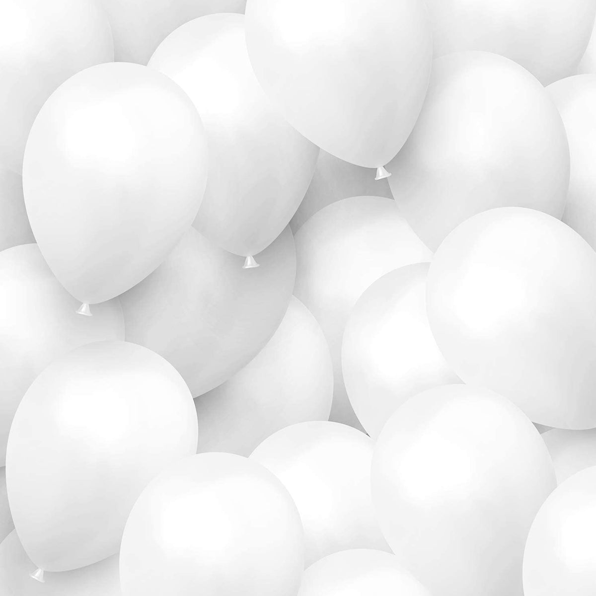 1.5 Gram Solid Latex 10 Inch Round Balloons - 25 Pcs