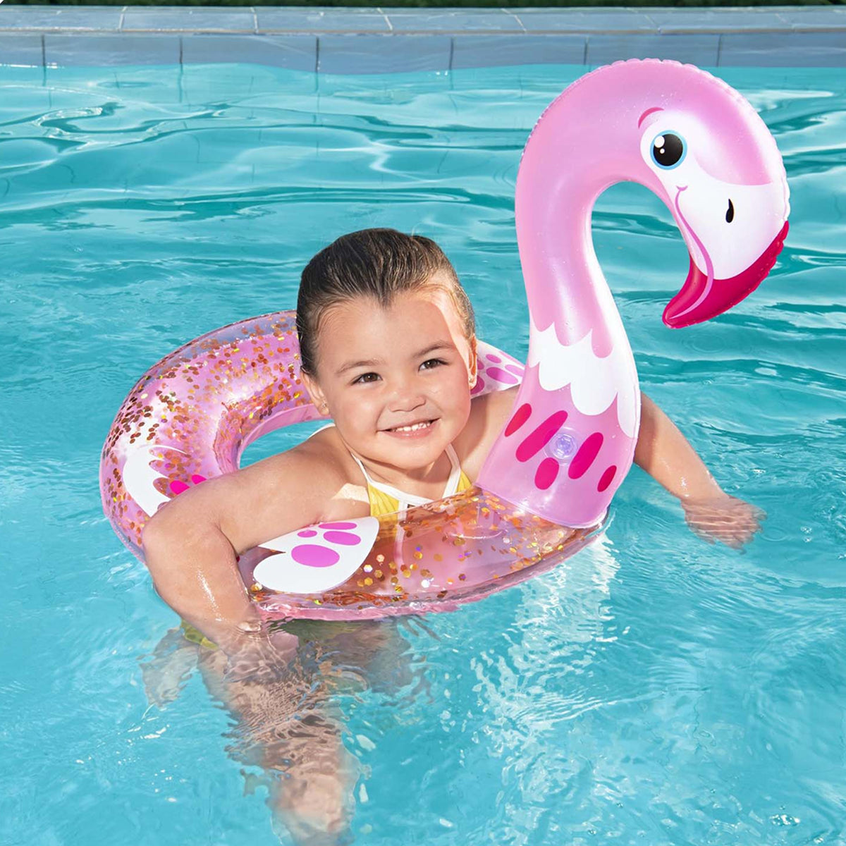Bestway 36306 Shimmer Float Swimming Ring Float With Amazing-Design Tube - 36306