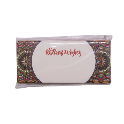 Warm Wishes Flower Pattern Money Envelope