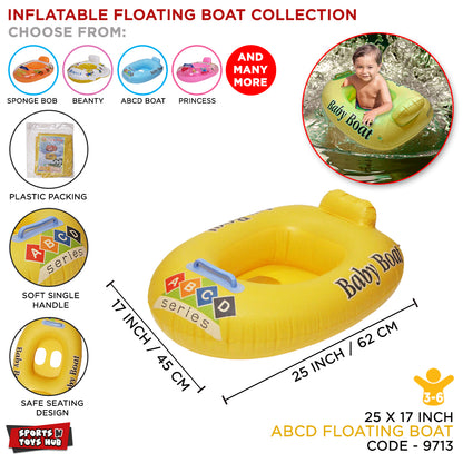 ABC Graphic Printed Baby Swim Float Boat