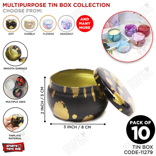 Tin Dot Pattern Multipurpose Box