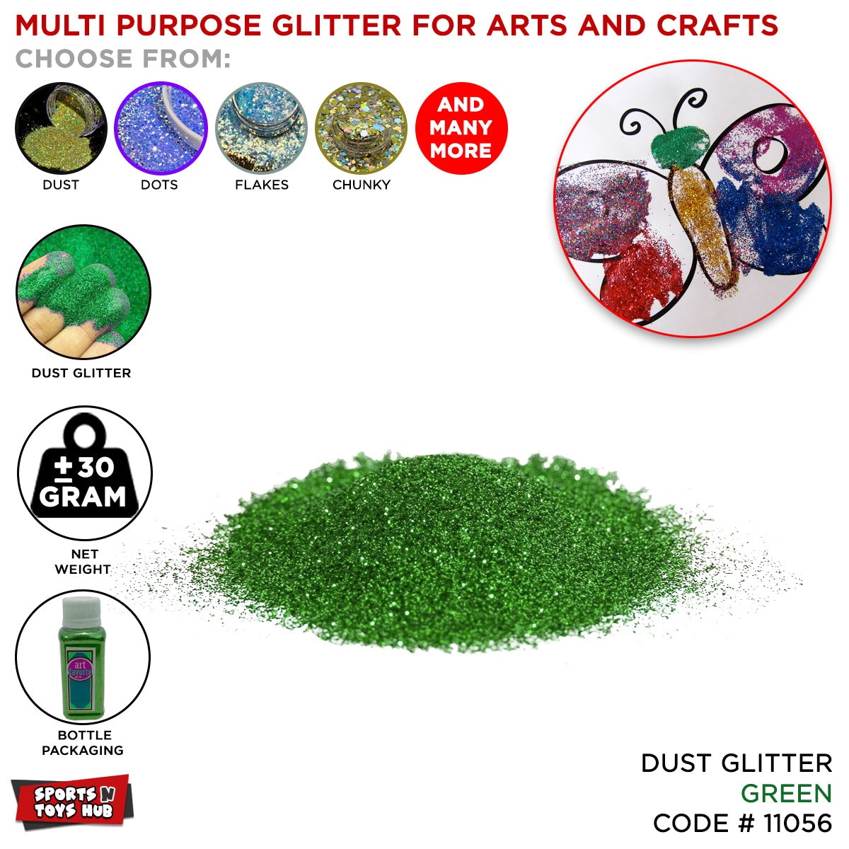 14 August Independence Day Sparkle Dust Giltters