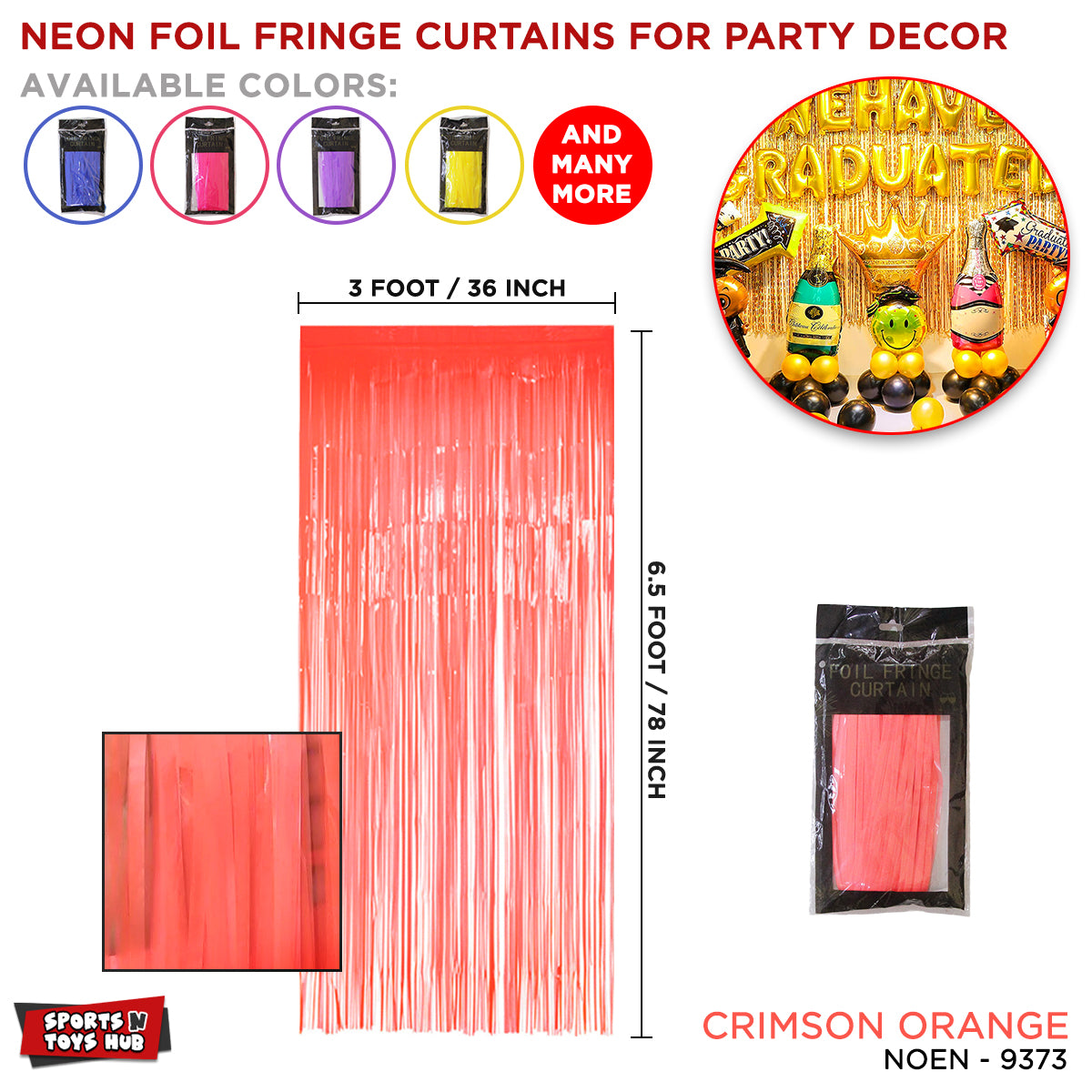 Pastel Macaron Imported Tinsel Foil Fringe Curtains