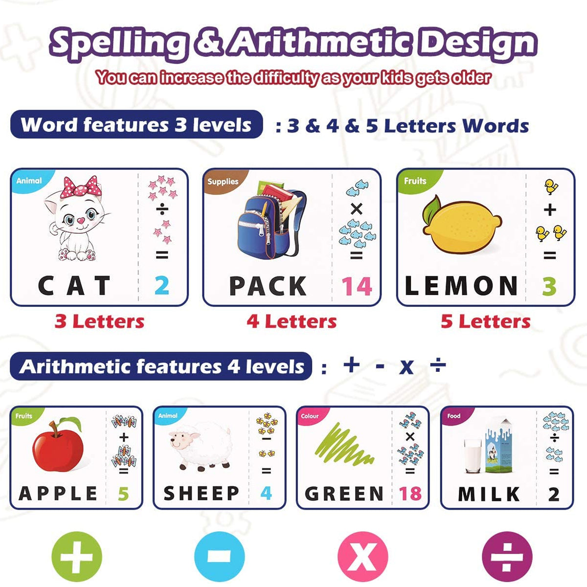 2 In 1 Matching Educational Game