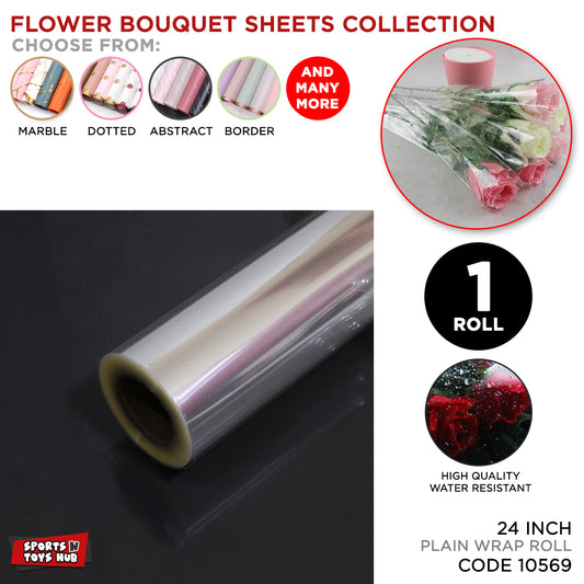 Clear Transparent OPP Cellophane Roll - 24 Inch Width