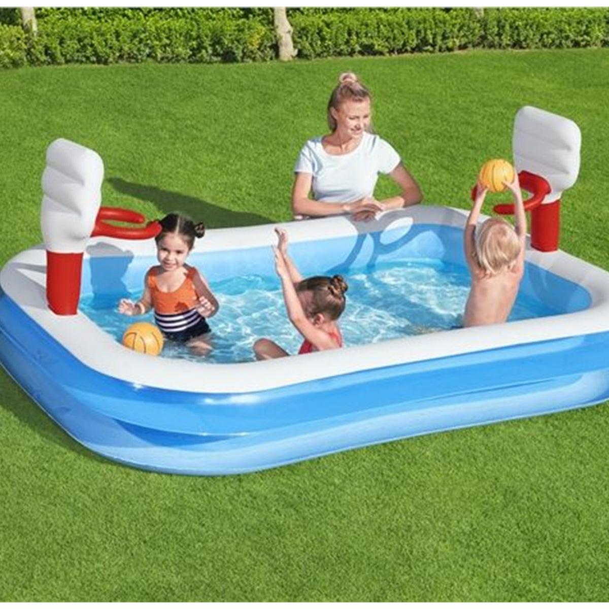 Bestway 8.2 FT x 6.5 FT x 40 IN Basket Ball Pool - 54122
