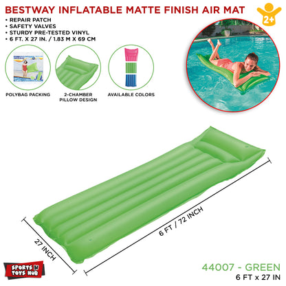 Bestway 6 FT Inflatable Matte Finish Swimming Pool Air Mat - 44007