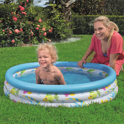 Bestway 3.3 Ft  Inflatable Ocean Life Swimming Pool For Kids - 51008