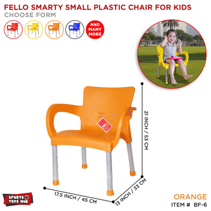Fello Smarty - Kids Premium Plastic Chair with Metal Legs