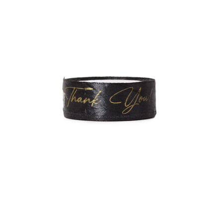 Thank You Printed Satin Ribbon - 1 Inch / 9 Yards