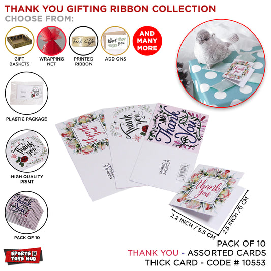 Thank You Gift Cards - 10 Pcs
