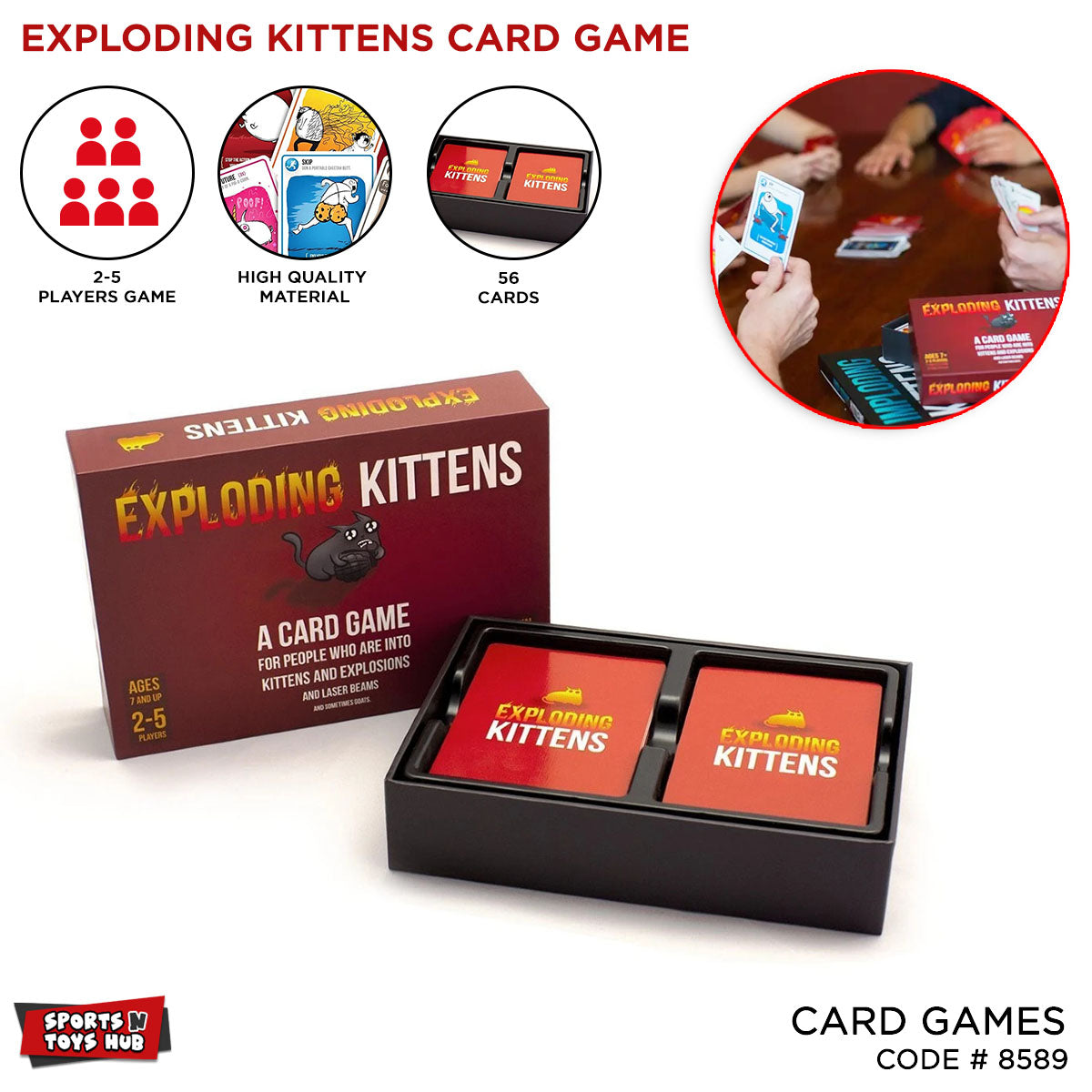 Exploding Kitten Card Game Series For Kids – Sports n Toys Hub